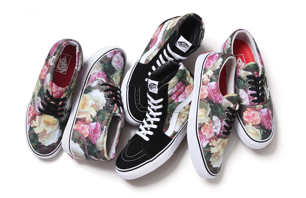 Juxtapoz Magazine - Supreme x Vans incorporate Peter Saville's